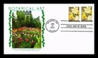 US COVER BOTANICAL ART IMPERFORATE FIRST DAY ISSUE COMBO PANDA CACHET