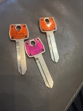 Lot Of 3: COLE NATIONAL USA H33 Color Coded Key Blanks