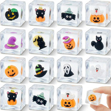12 Pack Halloween Cube Squishy Toy Sensory Fidget Toys Party Favors