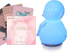 Mindfulness Tool Set with Guided Visual Meditation Breathing Lamp and