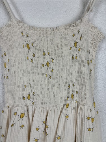 Vestido The Campamento SUNS Niñas Talla 7/8 Blanco Algodón Verano Sol Playa Pascua - Imagen 3 de 11