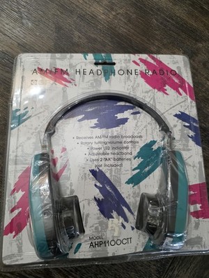Vintage - GPX AHP1100CTT  AM/FM Radio Headphones - Complete in Original Box