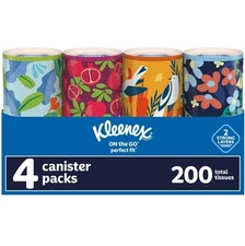 Kleenex Perfect Fit, 50 Count, (4 pack) - Packaging May Vary(Assorted color and