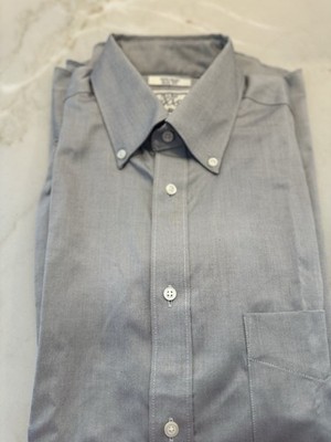 Jos A Bank 1905 Non-Iron Slim Fit Gray Button Down Dress Shirt 15.5 33 NWOT