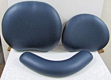 Brewer 50994 Dental Assistants Stool Seat, Back and Arm Diplomat Blue