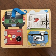 Melissa and Doug Latches And Locks Board Wooden Puzzle