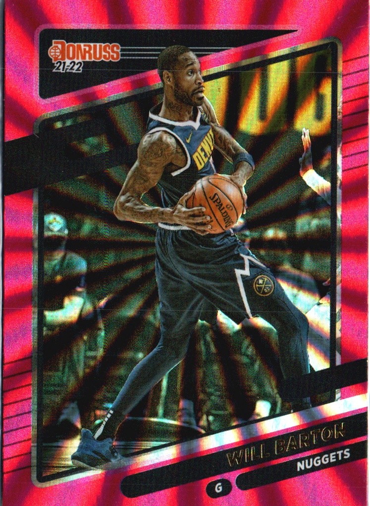 2021-22 Donruss #106 Will Barton Holo Pink Laser