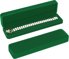 2 Pieces Long Velvet Chain Necklace Gift Box Set, Bracelet Storage Case, Jewellr