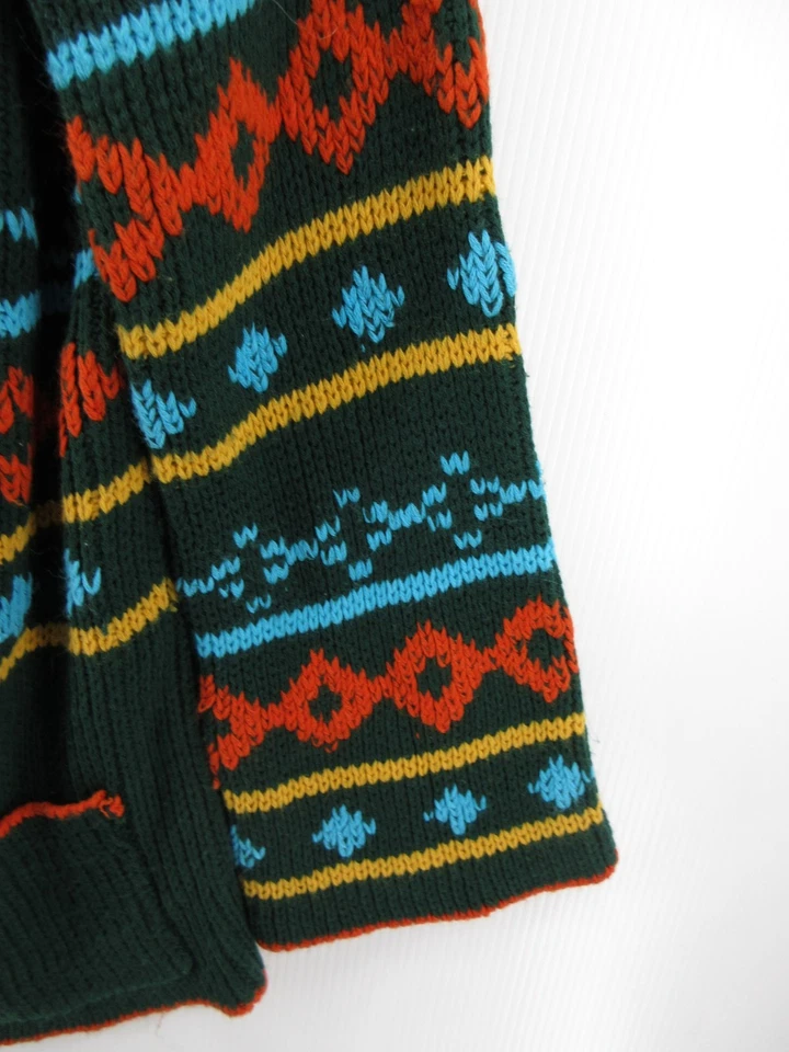 Suéter DE COLECCIÓN Mujer Grande Verde Cárdigan Chal Suroeste Manga Campana Años 70 Foto 3 de 4