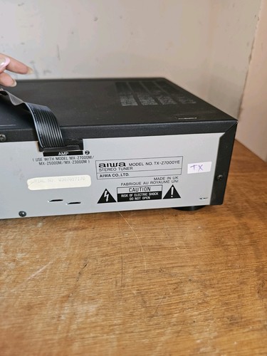 Sintonizador estéreo Aiwa - negro - solo unidad (TX-Z7000YE) probado y funcionando sin bucle - Imagen 15 de 24