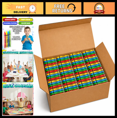 Bulk Crayons 1000 Count - Perfect for Classroom Supplies, School Events & Party