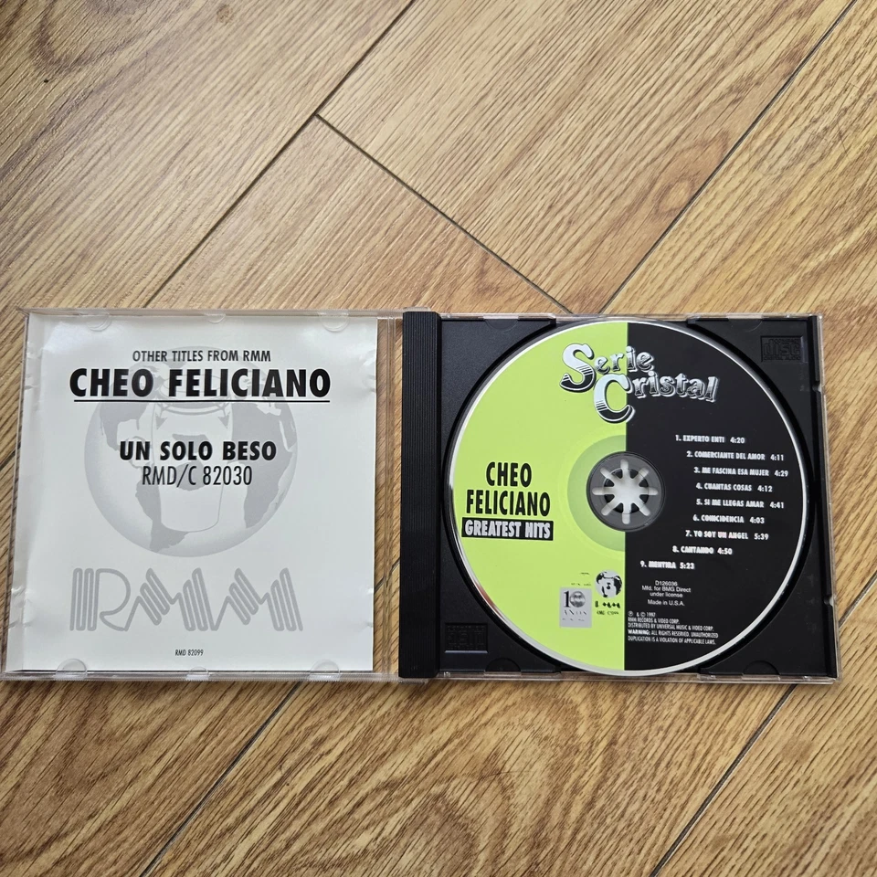 Cheo Feliciano: Serie Cristal Greatest Hits (CD 1990s RMM RMD-82099) LATIN SALSA - Image 4 of 4