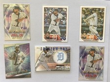 Riley Greene 6 Card Lot 5 Rookie Card Base Inserts Patch Card Detroit Tigers