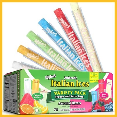 Wyler's Italian Ices, Original And Berries & Cherries Variety Pack, 1.5 Oz
