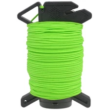 Compact Neon Green 125Ft Micro Cord With Cutting Blade For Survival Gear