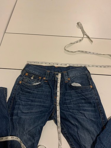 True Religion Jeans 32x32 Medium Wash Straight Streetwear Denim Keef Grunge Y2K - Picture 7 of 11