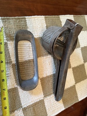 2- Vintage PCs Presto Alum. Butter Cutter & a Steel Handle Juicer/ Ricer Press