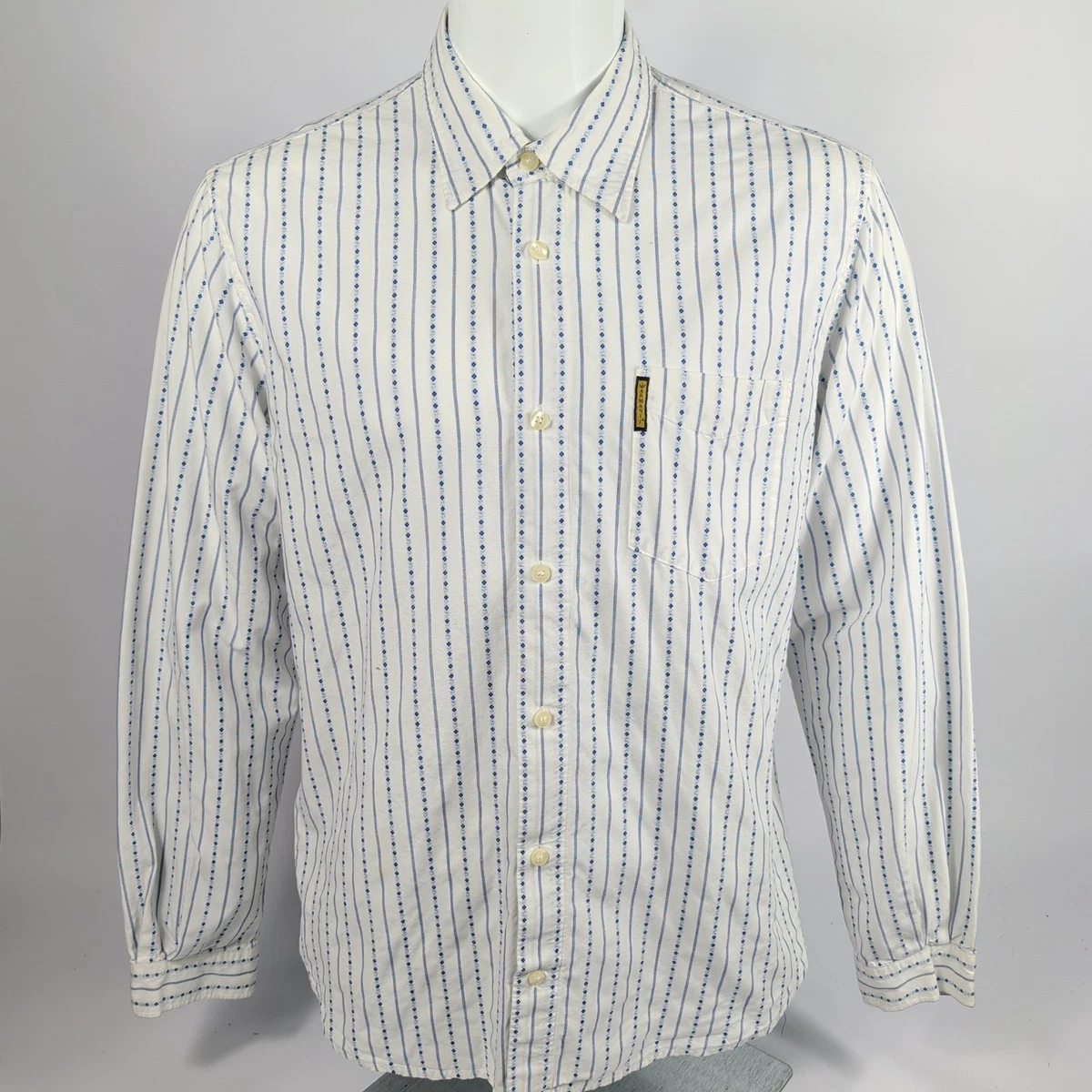 Armani Jeans Cotton Striped Casual Button-Down Shirts for Men for