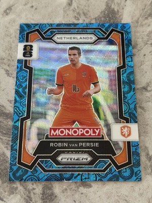2026 Panini Monopoly Prizm Fifa World Cup 26 Robin Van Persie Blue Wave Sp