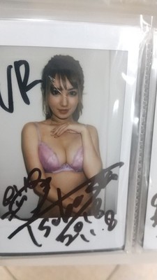 Tsubasa Amami Auto Autographed Signed instax photo Cheki Japan