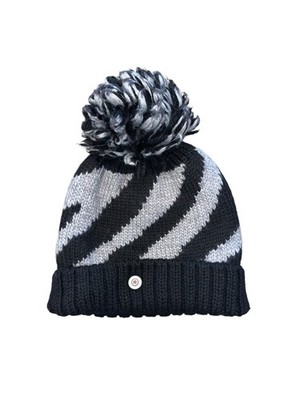 BOGNER Fire & Ice Gia Knit Pom Pom Beanie Ski Cap Hat Large