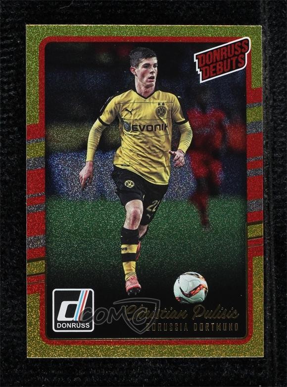 2016-17 Panini Donruss Debuts Gold Christian Pulisic #224 Rookie RC 10aw
