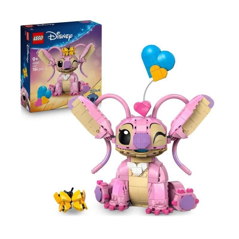 LEGO Disney 43257 Angel Cadeau d'Anniversaire Idéal pour Fans de Lilo & Stitch Fille et Garçon