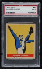 1949 Leaf George McAfee #41 PSA 7 HOF 06bg