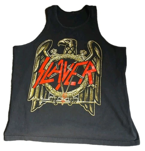 Slayer Tank Top Shirt Black Thrash Metal Band Tee Vintage Y2 Vintage vintage concert t-shirt, vintage, size L, single stitch, B+ condition