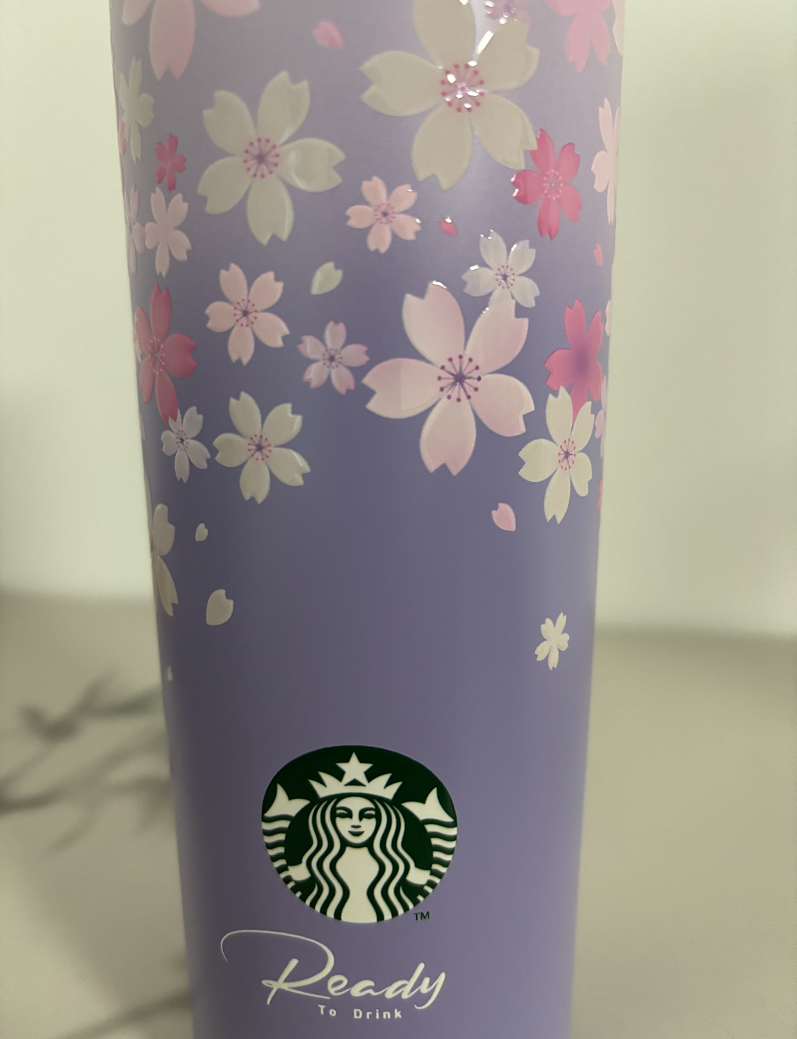Starbucks ステンレスボトル 花柄 紫色 s-l1200.png