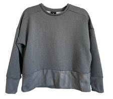 Nike Double Knit Crewneck Sweatshirt Women's Gray Long-Sleeve Pullover Size S