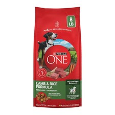 Purina ONE Dry Dog Food Lamb and Rice Formula - 8 lb. Bag