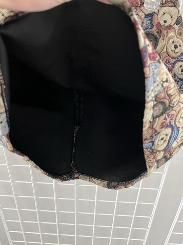Cider Women’s Bear Pattern Mini Skirt Tapestry Fabric Size XL Zip - Picture 2 of 6