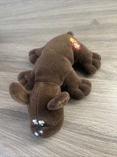 Vintage Tonka Pound Puppies 1985 Dark Brown Floppy Ears Plush Puppy Dog 8 Inch