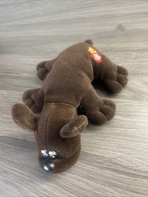 Vintage Tonka Pound Puppies 1985 Dark Brown Floppy Ears Plush Puppy Dog 8 Inch