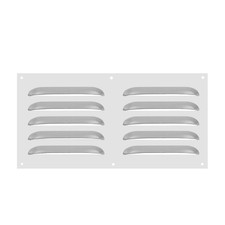 12 x 6" Stainless Steel Vent Cover Air Grille HVAC Louvered Grill Silver