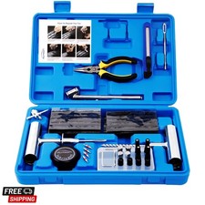 Tire Repair Kit - 68pcs Heavy Duty Tire Plug Kit, Universal Tire Repair Tools...