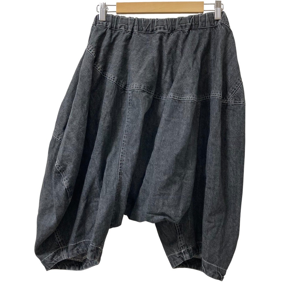 BLACK COMME des GARCONS Penguin Sarouel Denim Pants Size S Black Women USED