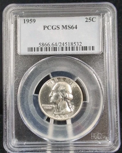 1959 25c Silver Washington Quarter PCGS MS 64 #6550