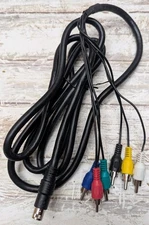 S-Video to RGB Component Video with Audio Male RCA Cord 6ft  10-Pin