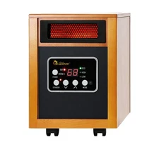 Dr Infrared Heater Portable Space Heater, Original, 1500-Watt, Cherry (Pack o...