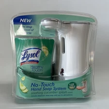 Lysol No Touch Hand Soap System, Soothing Cucumber Splash, Soap Dispenser NEW,