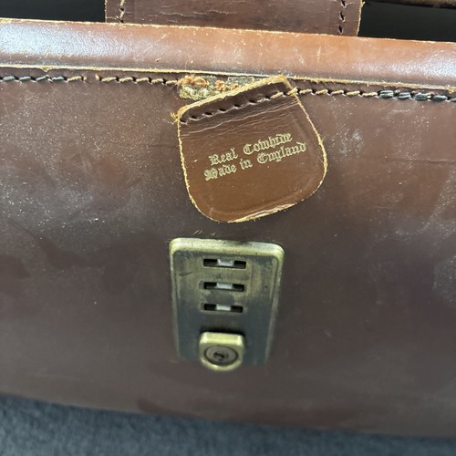 Loved + Usado Maletín Cheney Estilo Médico Bolso Marrón Vintage Adjunto Mango Superior - Imagen 4 de 19
