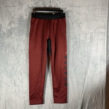 Jordan Boy's Sweatpants L Red Jumpman Pockets Drawstring Tapered Leg Performance