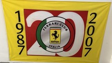 ORIGINAL Ferrari Flag Club Italia 20th Anniversary 1987-2007 Flag Rare