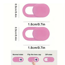 2 Pack Pink Front Camera Sliding Privacy Cover for Phone Computer Tablet Webcam