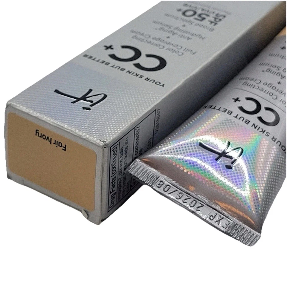 It Cosmetics SPF 50 CC+ Color Correcting Full Coverage Cream FAIR IVORY 1.08 oz - Image 4 of 4