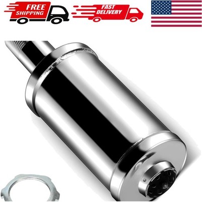 High-Performance Silver Exhaust Muffler for Mini Bikes & Go Karts - Easy Install