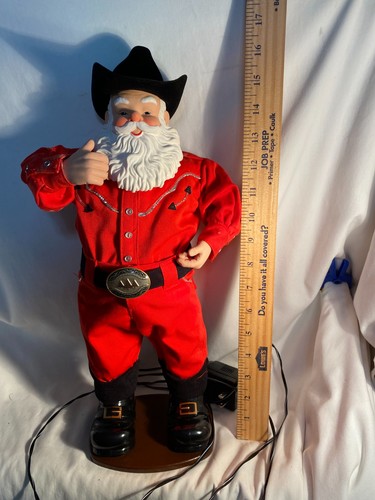 Holly Jolly Rock Santa Alan Jackson Animated Santa 16" T Netzteil Orig Box - Bild 9 von 21