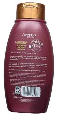 Aveeno Blackberry Quinoa Protein Blend Color Protect And Strength, Conditioner - 第 2/2 張圖片